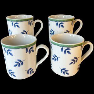 4 New Villeroy And Boch Switch 3 Mugs Set Accent For Castell Cordoba Costa Blue